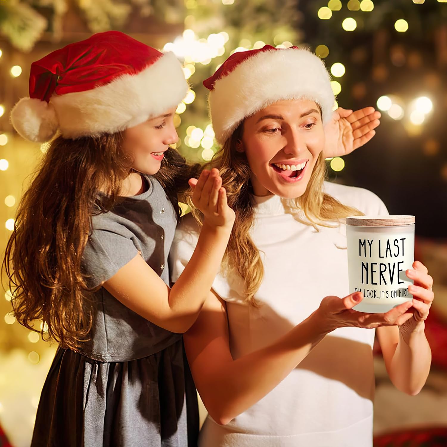 Birthday Gifts for Women Men, Husband Wife Birthday Gift Ideas, Unique Home Decor Friendship Gifts for Women, Funny Gift for Him Her Dad Mom Sister Teacher Coworker Best Friend, My Last Nerve Candle
