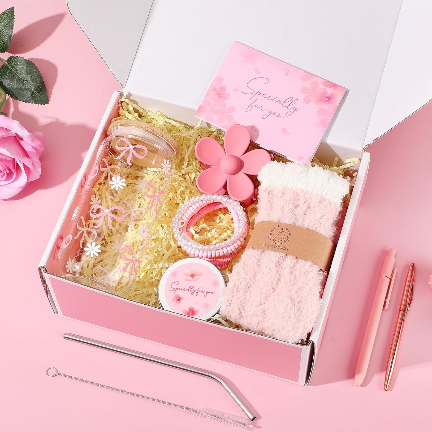 Gifts for Teenage Girls, Coquette Teen Girl Gifts Trendy Stuff, Girly Preppy Design Birthday Valentines Christmas Gift, Pink Girl Gift Ideas for Girly Tween Daughter Sister Niece Granddaughter Friend