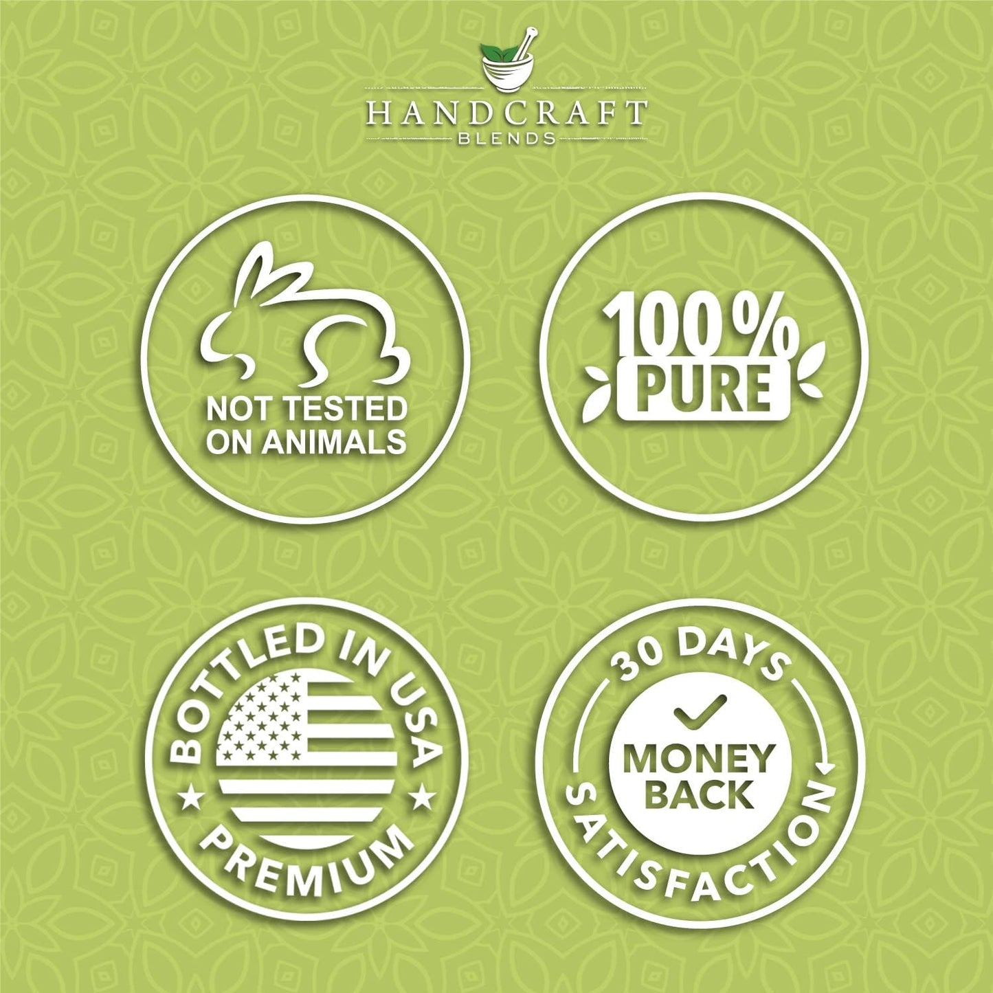 Handcraft Blends Lemongrass, Peppermint & Eucalyptus Essential Oil Blend, 4 Fl. Oz, 100% Pure & Natural, Therapeutic Grade, Glass Dropper