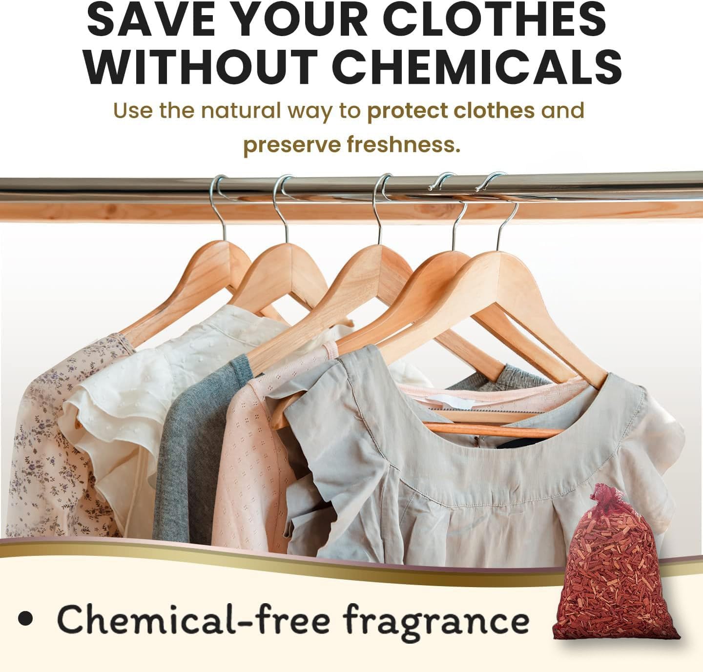 Cedar Sachet Bags, Fully Stuffed Scented Sachets, Perfect for Closets, Drawers, Cars, Gym Bags, or Anyplace that Needs to Smell Better - Cedar Blocks for Clothes Storage