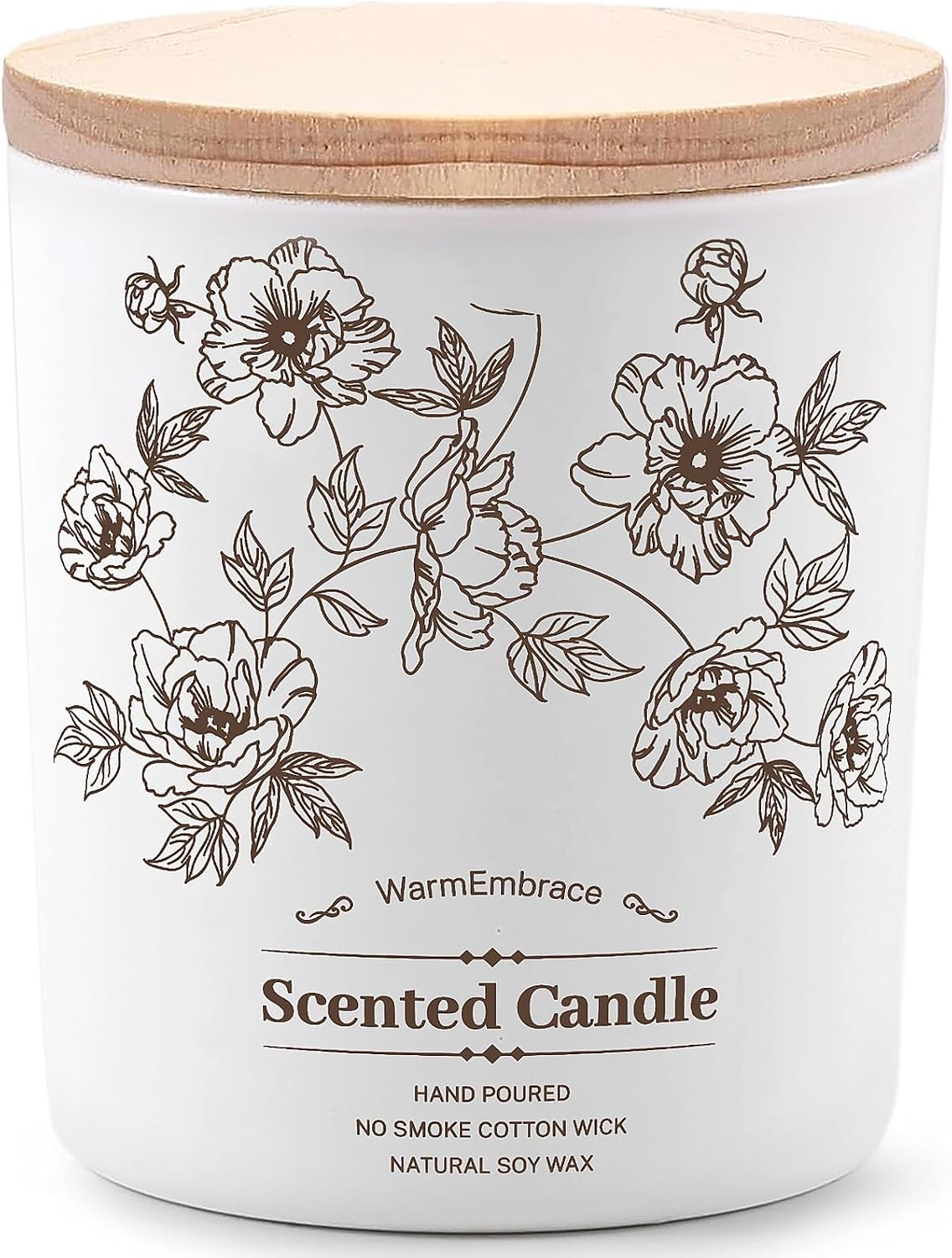 Deluxe Scented Candle for Women & Men, Vanilla Coconut Soy Wax Candle, 9.2 Oz Jar Candle for Home, Scented-80 Hour Long Lasting Burning, Suitable Present for Mom
