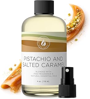 Aroma Country Pistachio & Salted Caramel Diffuser Oil - Luxury Dessert-Inspired Nutty Caramel Fragrance Oil, Home Aroma for Diffusers & Room Spray - Premium Aromatherapy Oils & Home Scent (4 Fl Oz)