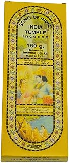 Song of India - India Temple Incense Sticks. 120 Stick Package. 150 Grams