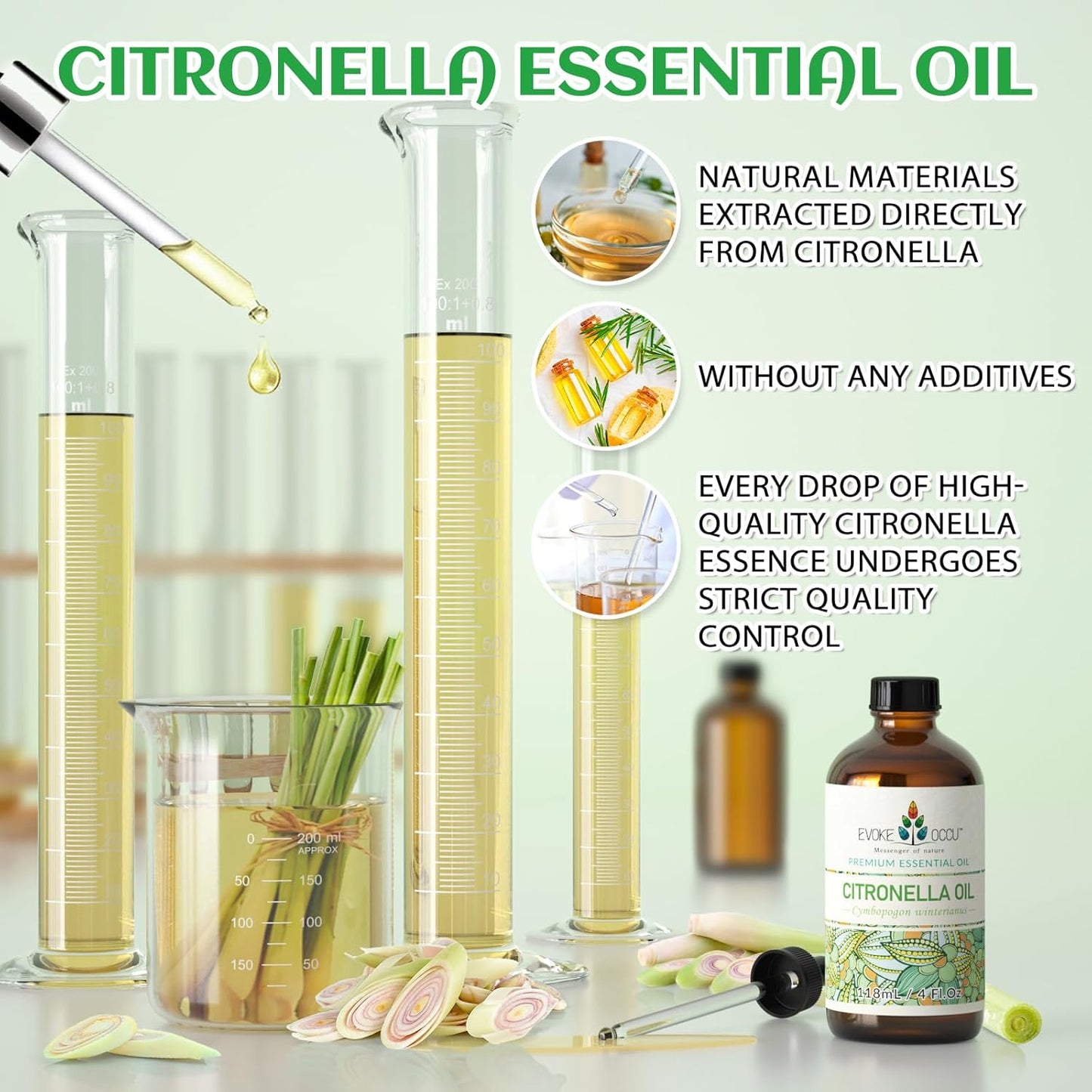 EVOKE OCCU Citronella Essential Oil and Cedarwood Essential Oil - 4 Fl Oz