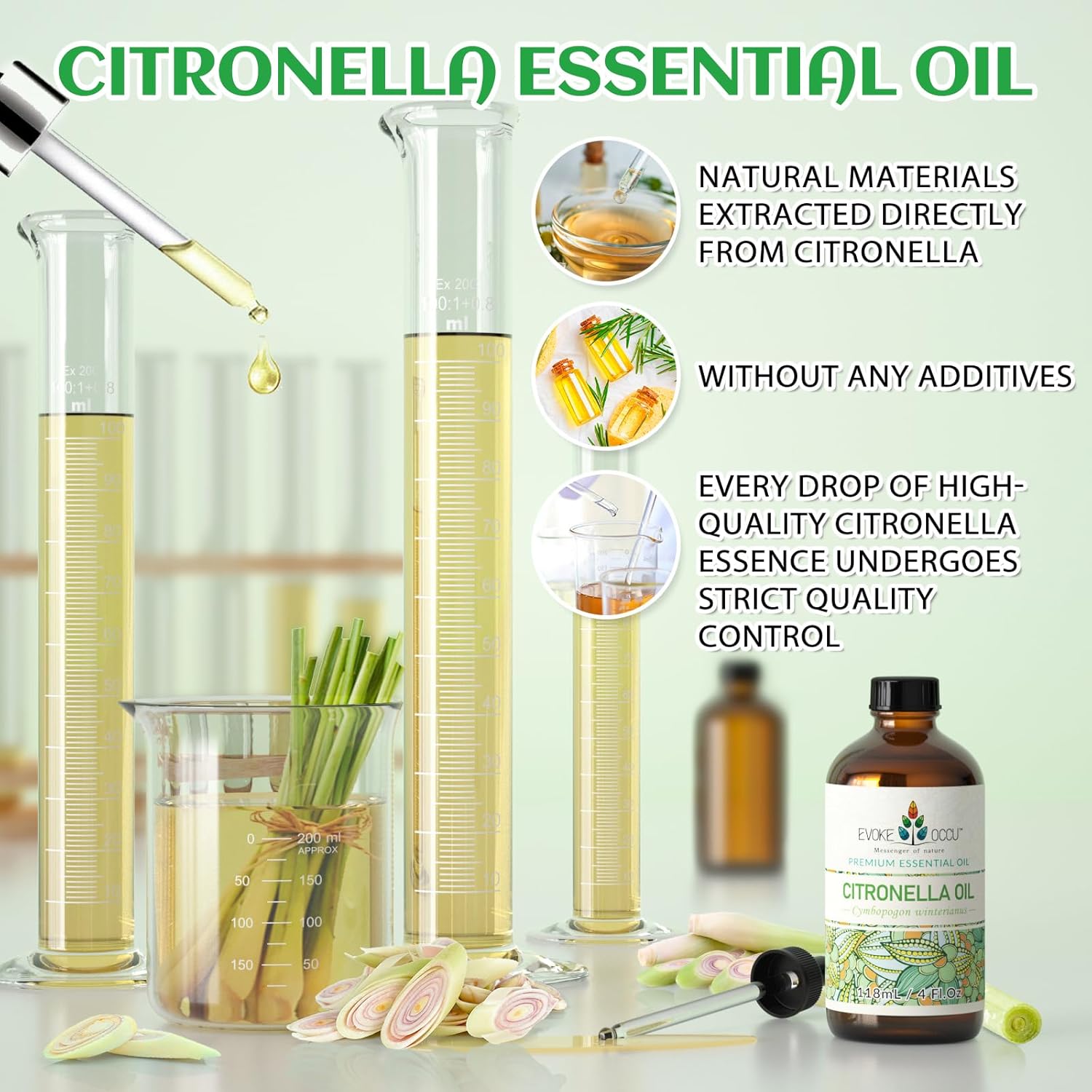 EVOKE OCCU Citronella Essential Oil and Cedarwood Essential Oil - 4 Fl Oz