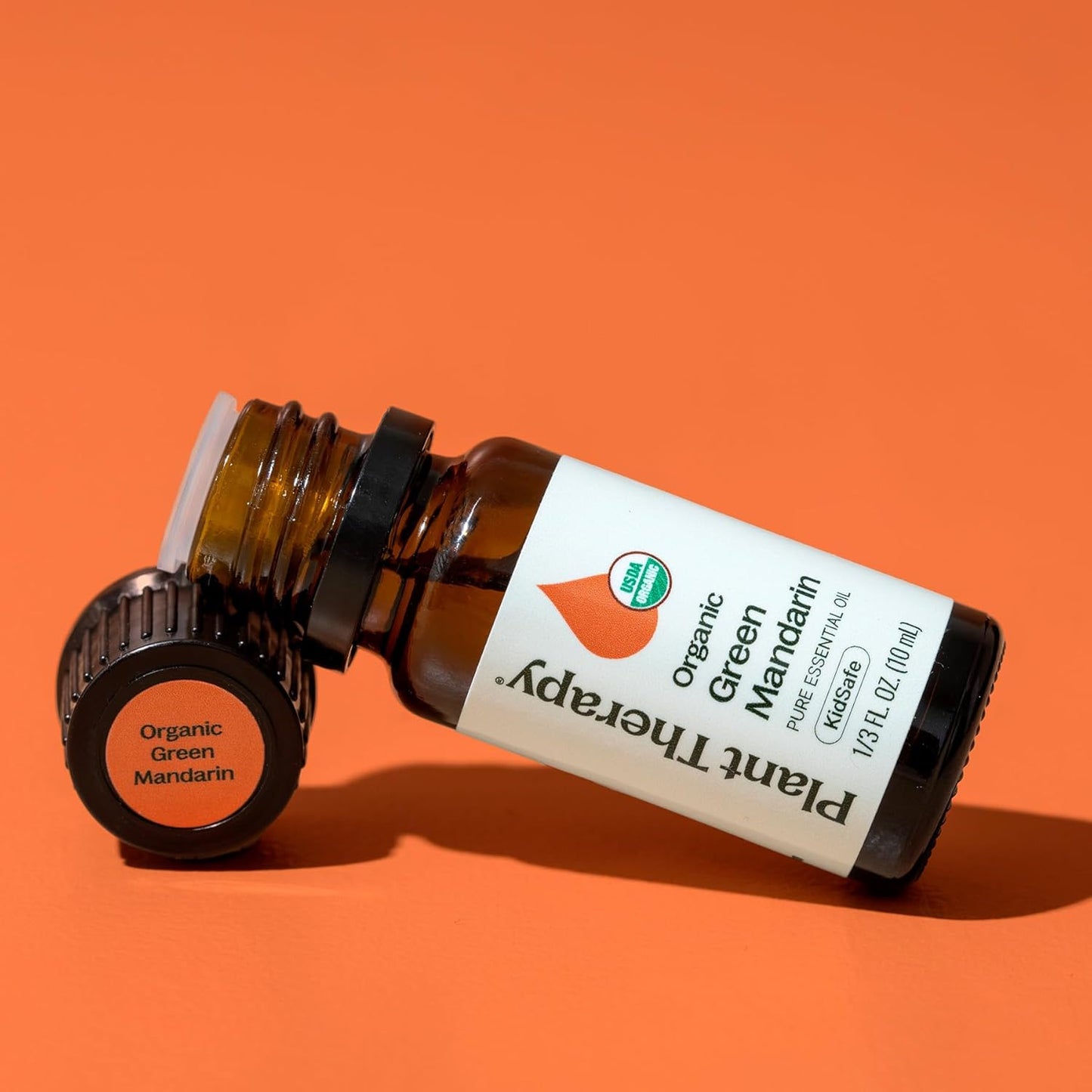 Plant Therapy Organic Green Mandarin Essential Oil 10 mL (1/3 oz) 100% Pure, Undiluted, USDA Certified Organic, Aromatherapy for Stress Relief, Natural Skin Care
