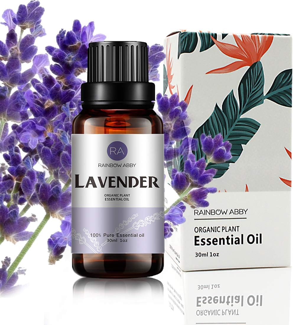 Lavender Essential Oil (30ML), 100% Pure Natural Organic Lavender Oil for Diffuser, Massage, Skin Care, Yoga