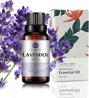 Lavender Essential Oil (30ML), 100% Pure Natural Organic Lavender Oil for Diffuser, Massage, Skin Care, Yoga