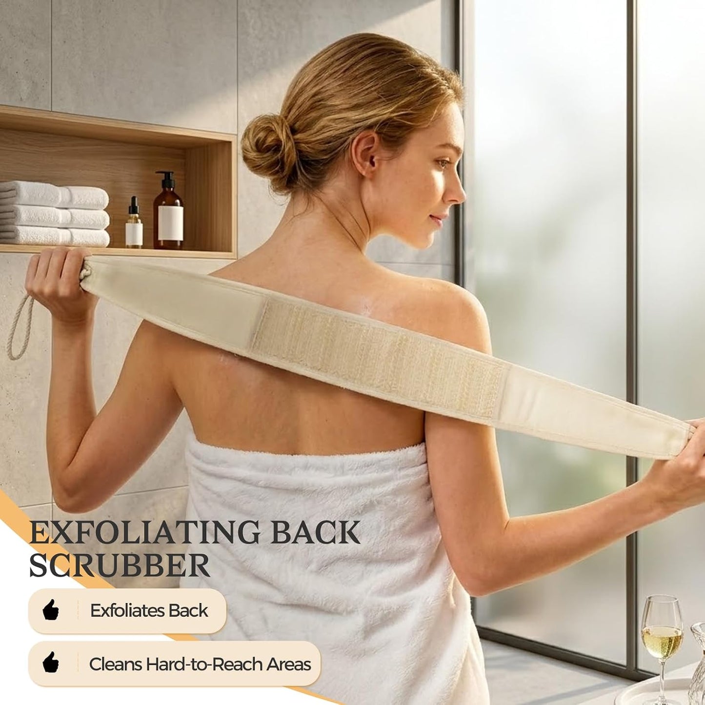 4 Packs Dry Brushing Body Brush Set for Lymphatic Drainage and Cellulite Massager, Long Handle Dry Brush for Body, Natural Boar Bristle Dry Body Brush Exfoliator