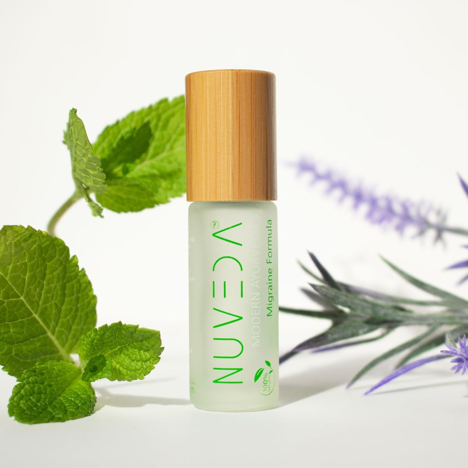 NUVEDA® Advanced Migraine Formula - All Natural Headache Stick | Modern Ayurvedic, Roll On Stick | Therapeutic Grade Essential Oil Aromatherapy | Made in USA