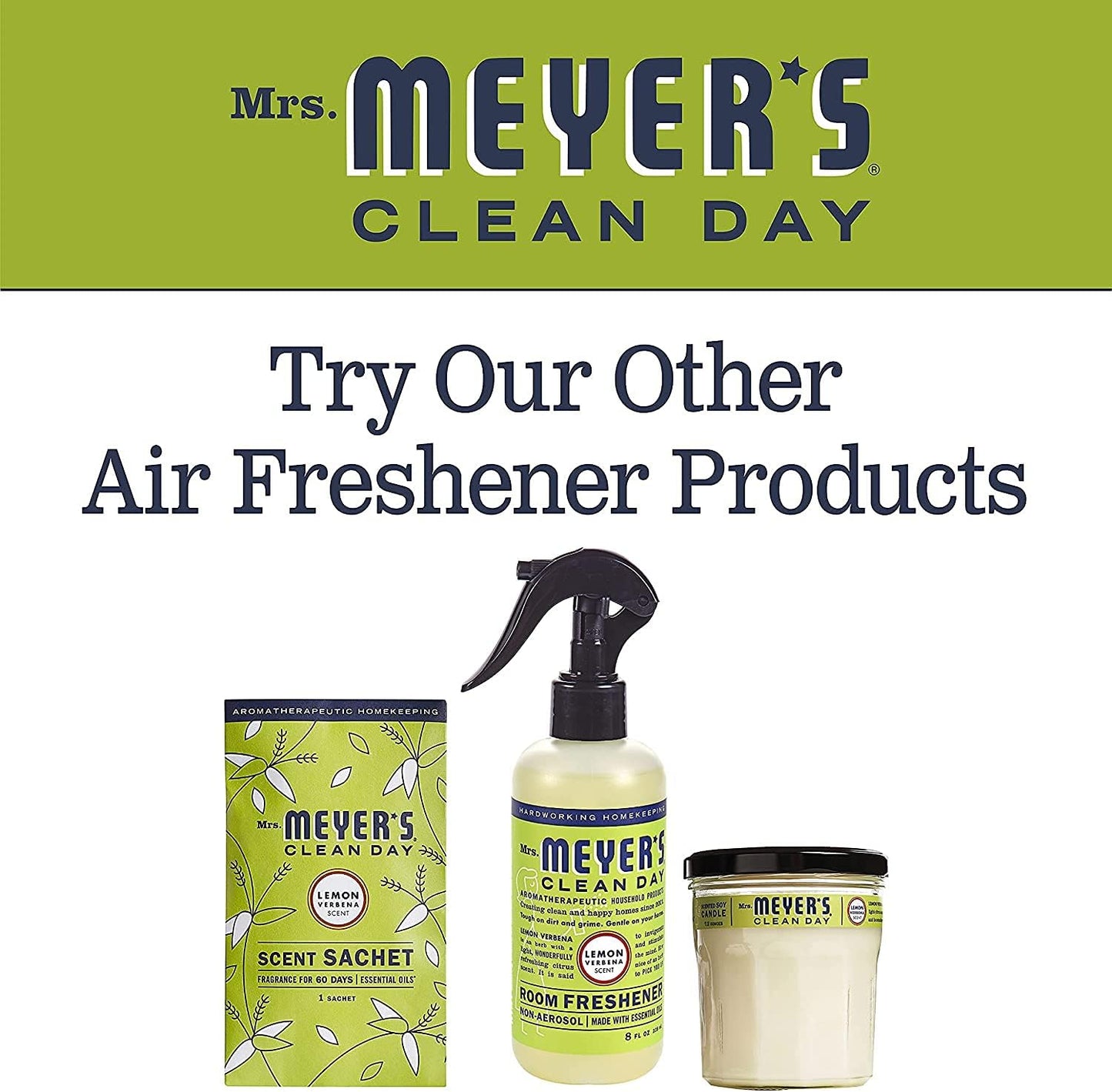 Mrs. Meyer’s Clean Day Room Freshener Spray, Lemon Verbena Scent, Instant & Refreshing Fragrance Made with Essential Oils (8 Fl Oz, Pack of 1)