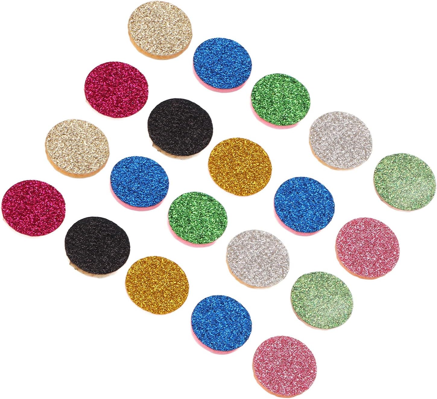 Essential Oil Diffuser Refill Pad 20pcs Washable Reusable Felt Pads for Aromatherapy Necklace Bracelet 0.8 Inch Diameter Multi Color Set