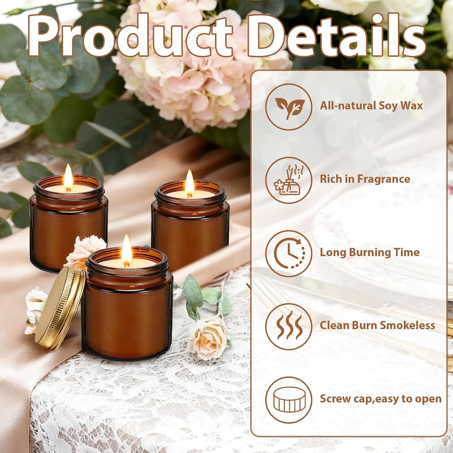 24 Pcs 4 Oz Mini Soy Wax Candles, Eucalyptus Mint Scented Aromatherapy Candles Bulk Set, Stress Relief Relaxation Candle, Ideal for Wedding Birthday Party Favors, Gifts and Home Decor