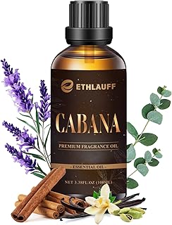 Cabana Hotel Diffuser Oil | Aromatherapy Fragrances Inspired by 5-Star Hotels | Luxurious Scents, Premium Fragrance Oil Blend for Waterless Diffusers and Crafting - 100ml, 3.38 fl oz