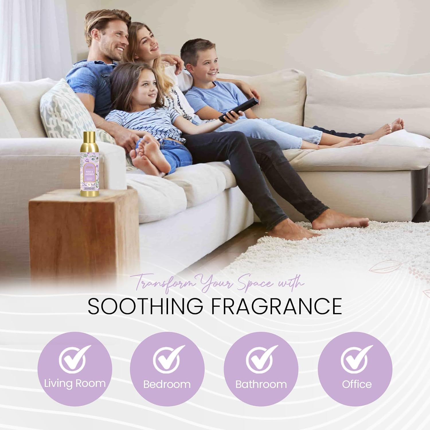 Brooklyn Fragrance Co. Arches Room Spray – Premium Lavender Floral Air Freshener -Long lasting home Fragrance Spray for Bathroom, office & small spaces- 6 Fl oz.