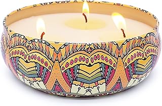 Citronella Candle Outdoor, Large 3 Wicks 13.5oz Natural Soy Wax Summer Camping Candle for Outside Patio Porch, 75 Hours Burning
