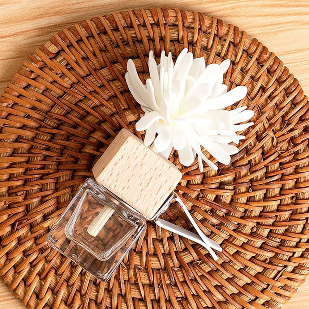 GSHLLO 2 Pcs 8ml Empty Car Air Freshener Diffuser Essential Oil Car Diffuser Bottle Car Vent Clip Perfume Bottle Fragrance Aromatherapy Car Diffuser Container