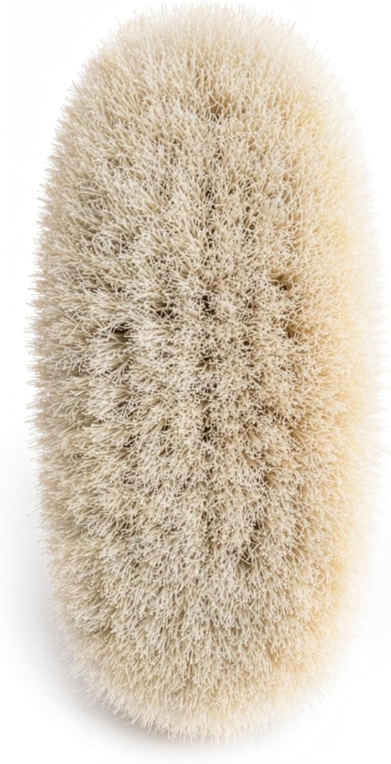 EDA Taspinar Professional Dry Brush for Body I Natural Horse Hair Bristle, Exfoliating, Lymphatic I Drainage, Cellulite, Circulation I No Shedding Spa Quality