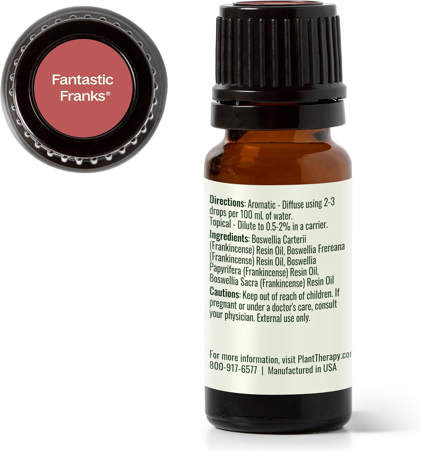 Plant Therapy Fantastic Franks Essential Oil Blend, 10 mL (1/3 oz), Made with 100% Pure Essential Oils, Contains Frankinense Carterii, Frereana, Papyrifera, and Sacra