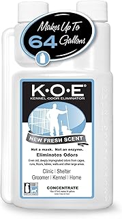 Odorcide K.O.E Kennel Odor Eliminator Concentrate, Fresh Scent, 16 oz - Non-Enzymatic Formula for Cages, Runs, Home and Kennel Use
