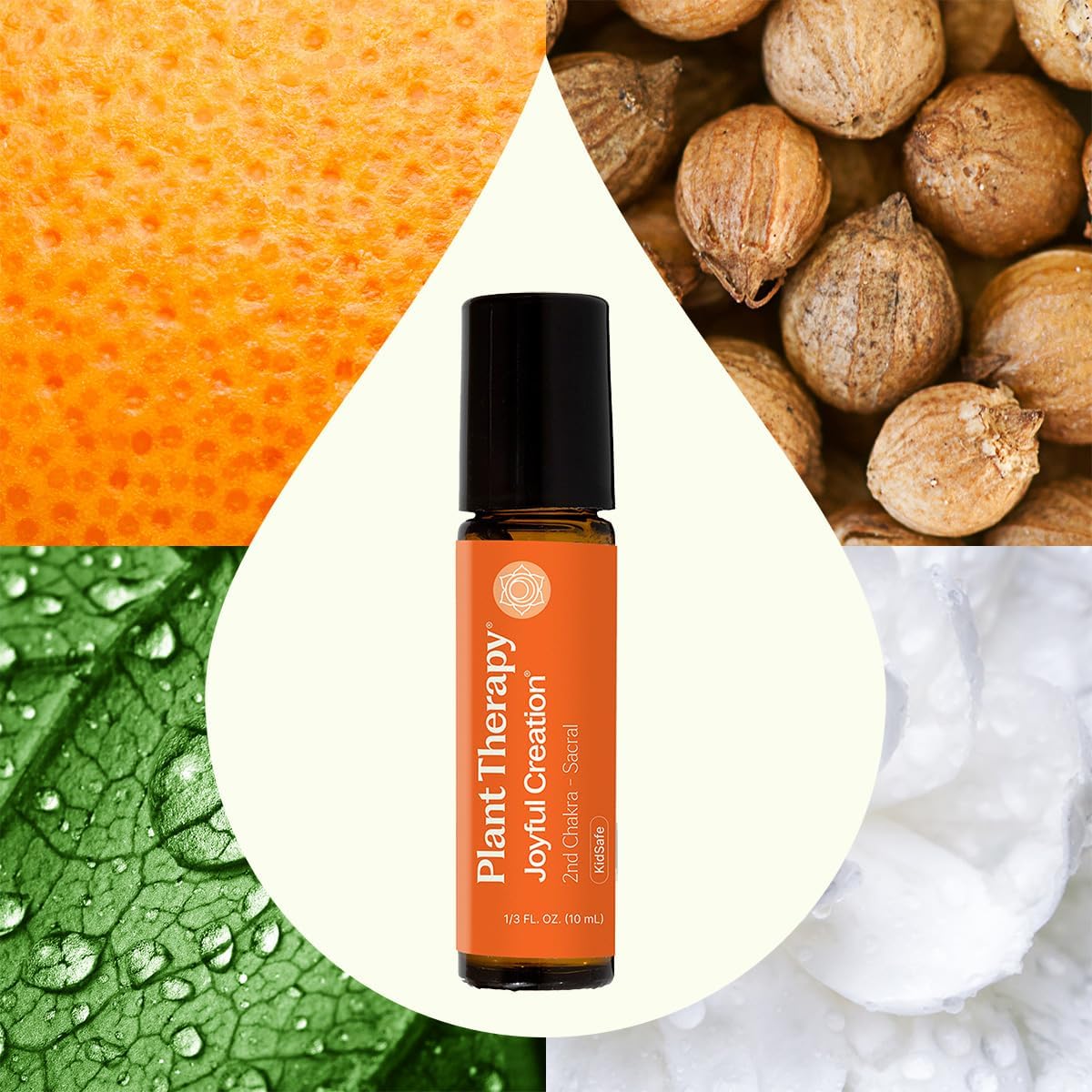 Plant Therapy Chakra 2 Joyful Creation (Sacral Chakra) Essential Oil Blend Pre-Diluted Roll-On 10 mL (1/3 oz) 100% Pure, Ready to Use