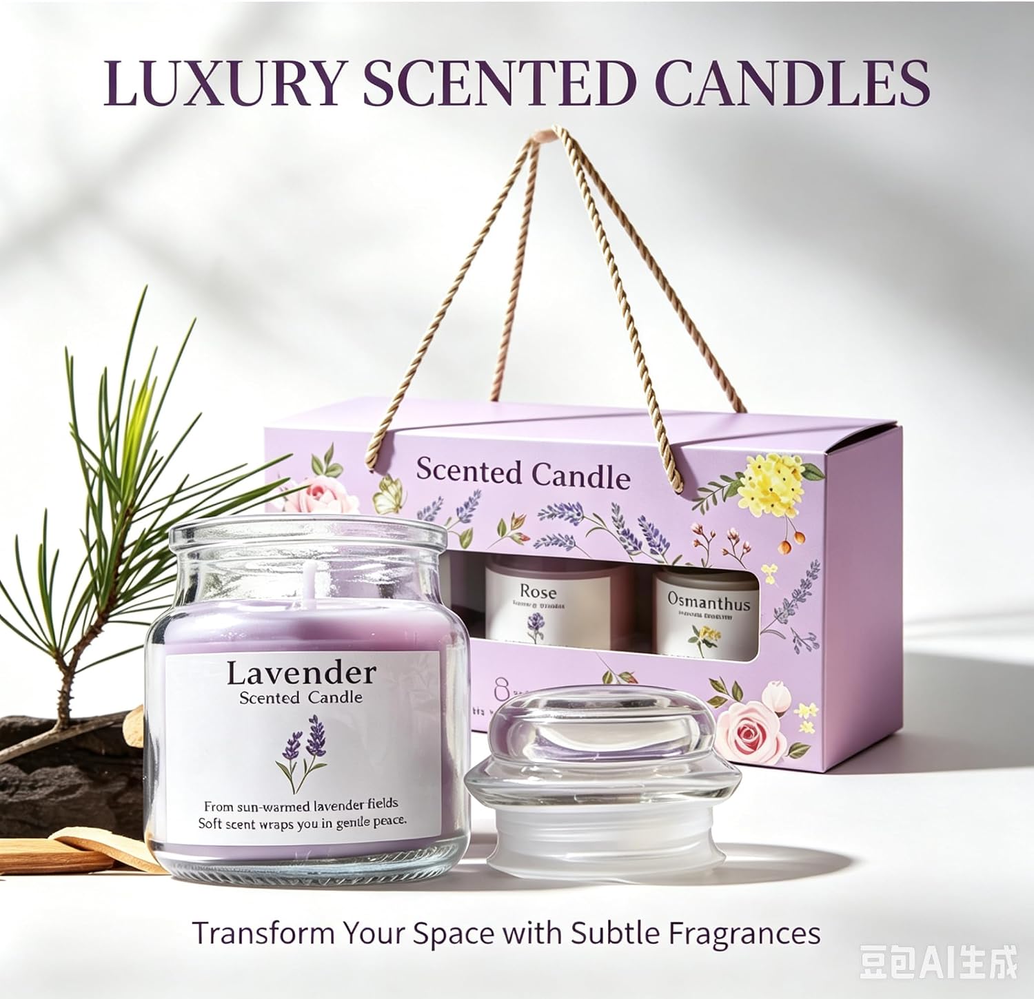 2026 Scented Candles for Women, 8.5oz(3x80g),Soy Wax Aromatherapy Candles for Girls Birthday,3 Votive Candles for Stress Relief, Graduation Gift.
