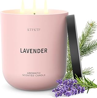 Lavender Scented Candles for Women - Aromatherapy Candle for Relaxation & Sleep Calm, 14.1oz Soy Candles for Home Scented, Birthday Mothers Day Candle Gifts for Women Mom