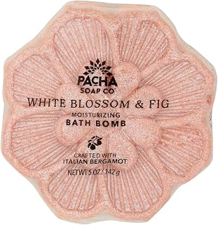 Pacha Soap White Blossom & Fig Bath Bomb, 5 OZ