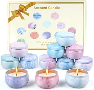 Gifts for Women,12 Pack Scented Candles Gift Set, 300 Hour Long Lasting Soy Wax Candles for Home Scented, Aromatherapy Candle, Ideal for Birthday, Christmas, Mother's Day, Thank You Gifts