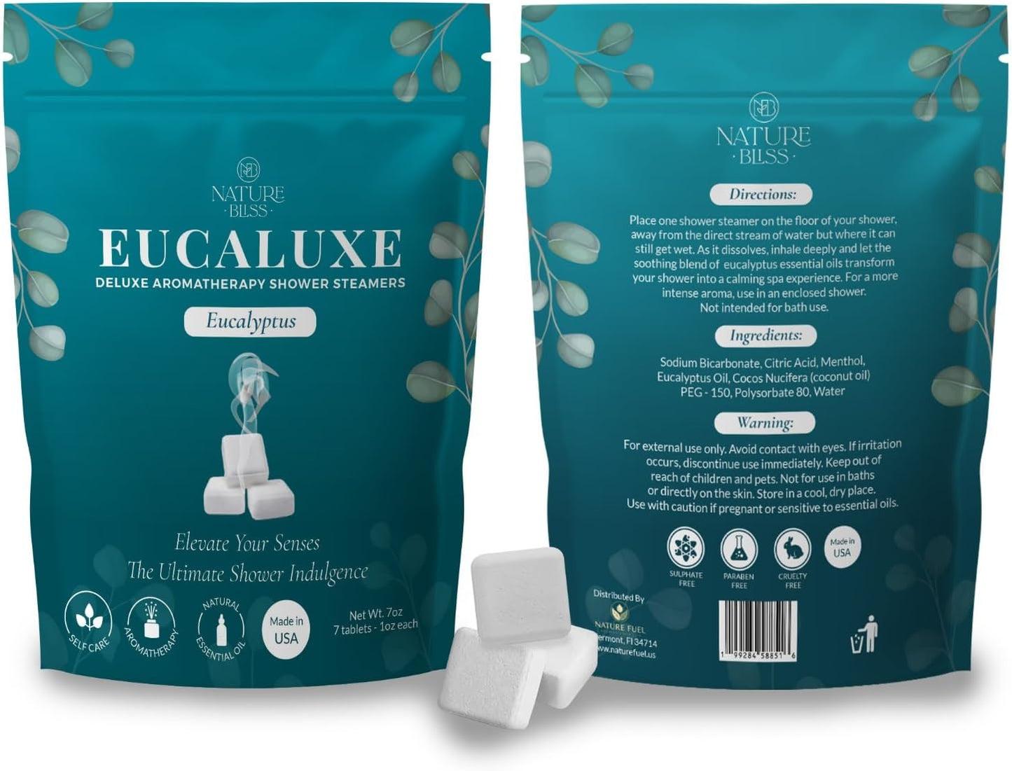 Eucalyptus Shower Steamers - 7 Pack Shower Tablets Aromatherapy for Sinus and Tension Support - Gifts for Women & Men - Eucalyptus for Shower, Shower Accessories & at Home Spa Essentials