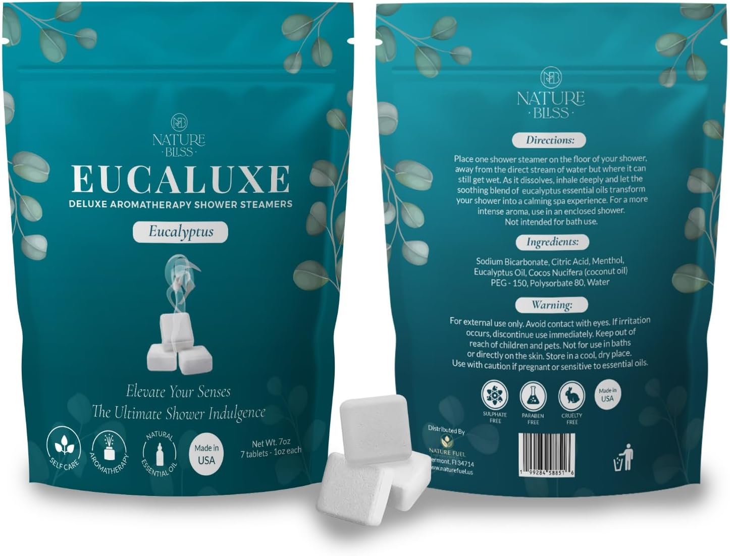 Eucalyptus Shower Steamers - 7 Pack Shower Tablets Aromatherapy for Sinus and Tension Support - Gifts for Women & Men - Eucalyptus for Shower, Shower Accessories & at Home Spa Essentials