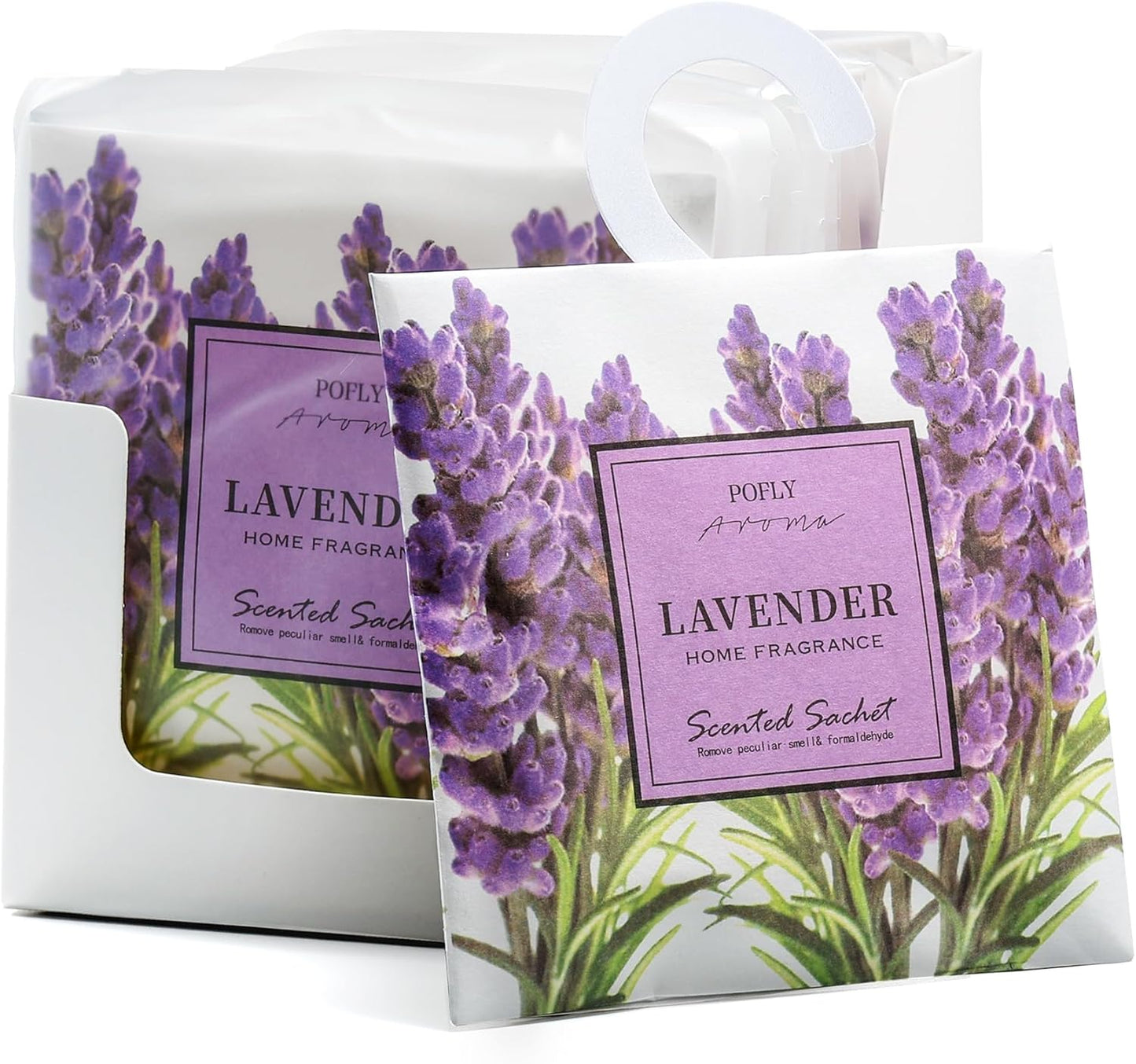 12 Pack Lavender Scented Sachets, Long-Lasting Fresh Scent, Air Freshener for Closet & Drawers, Hanging Deodorizer for Home