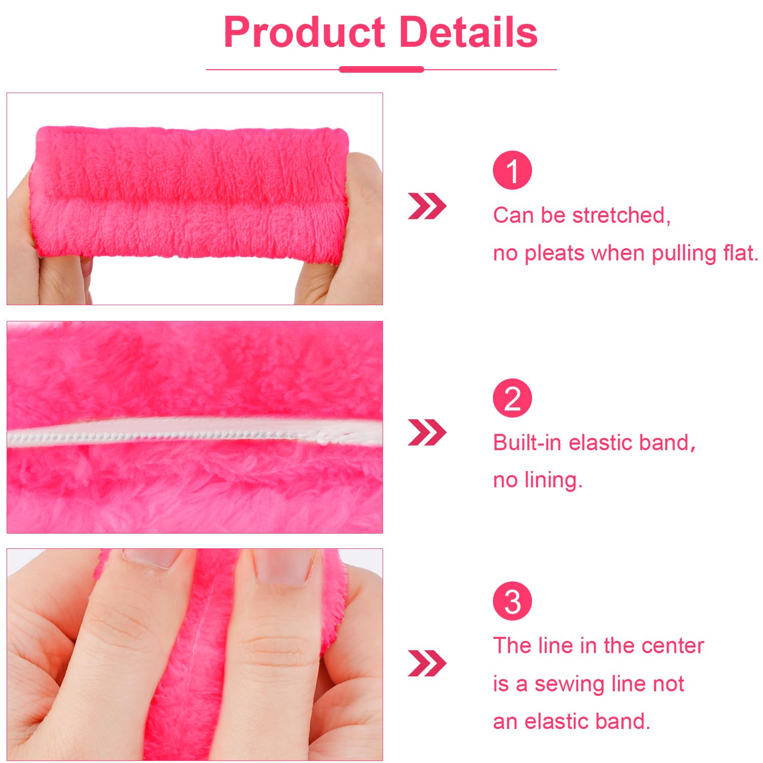 Chanaco 12PCS Spa Makeup and Skincare Set - Microfiber Headbands, Wrist Towels, and Face Wash Wristbands for Women