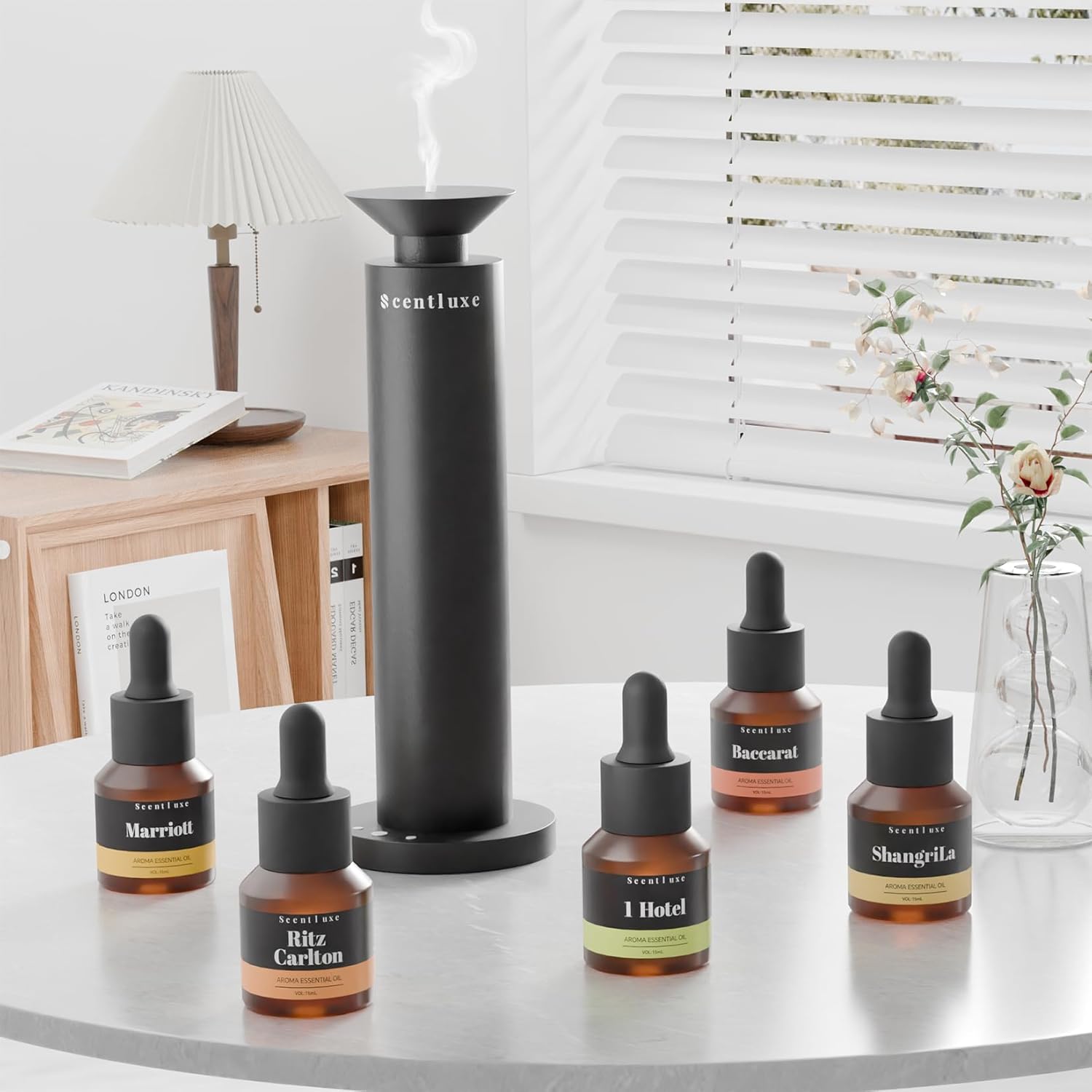 Essential Oils & Hotel Diffuser Oil Inspired Marriott Hotel - Bitter Orange, Jasmine & Lily of the Valley Blend for Home Fragrance Aromatherapy Oil Premium 15mL Glass Bottle