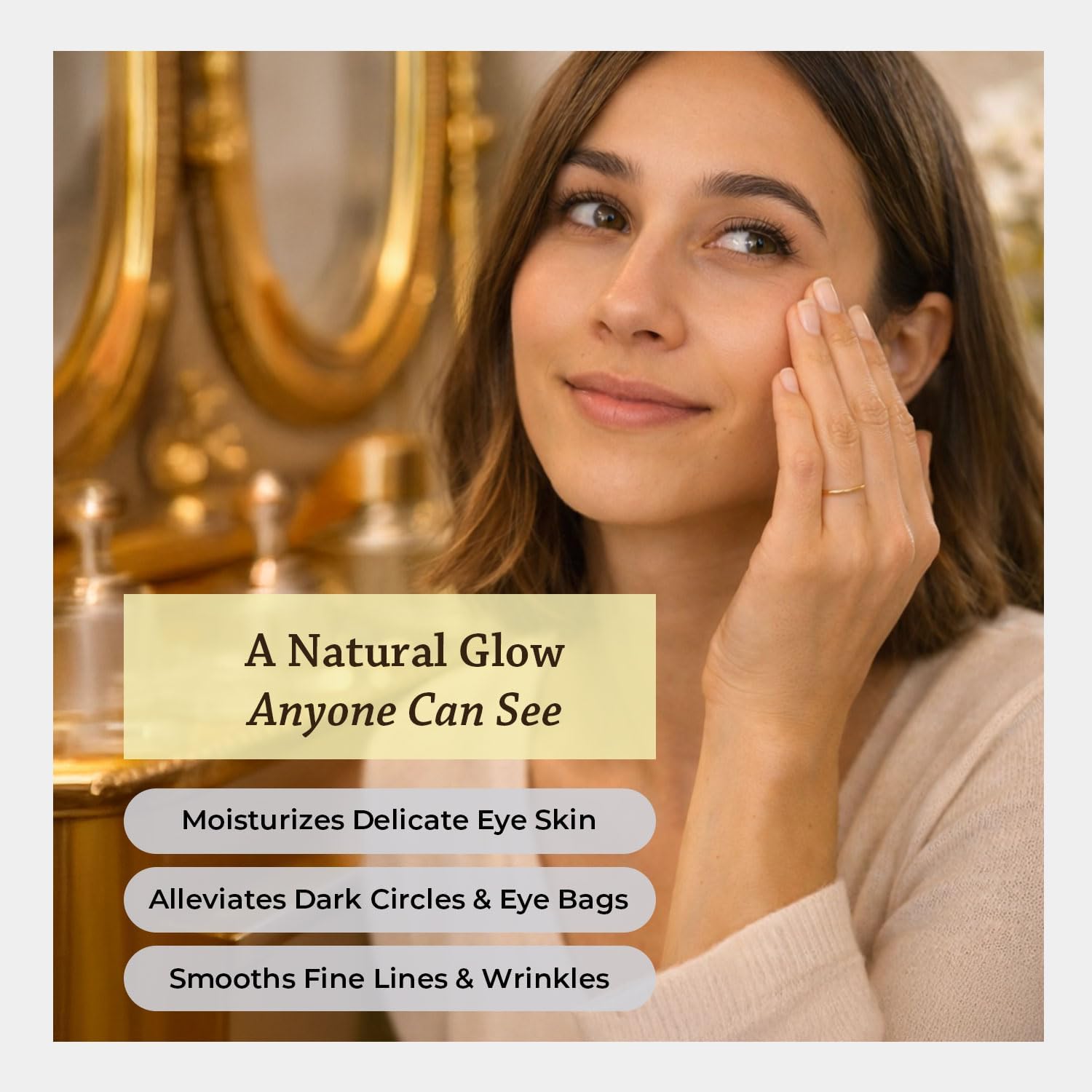 Silk Road Organic Castor Oil & Frankincense Essential Oil Under Eye Roll On for Bags, Dark Circles, Crows Feet, Fine Lines & Wrinkles | USDA Certified Aromatherapy for Delicate Eye Skin, 10ml Roller