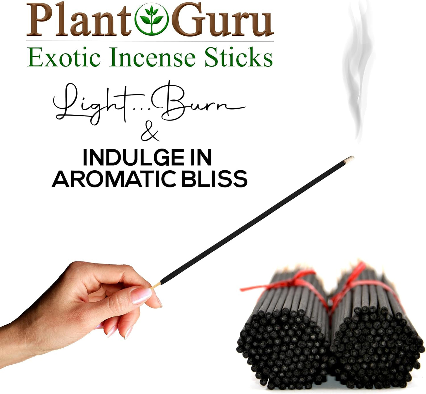 Dragons Blood Exotic Incense Sticks 7 Inch - Bulk 1 Bundle 85 to 100 Sticks - Natural 7" Long Lasting Aroma That Burns for 30 to 45 Minutes.