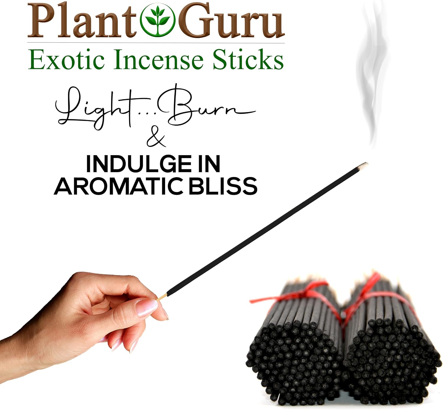 Dragons Blood Exotic Incense Sticks 7 Inch - Bulk 1 Bundle 85 to 100 Sticks - Natural 7" Long Lasting Aroma That Burns for 30 to 45 Minutes.