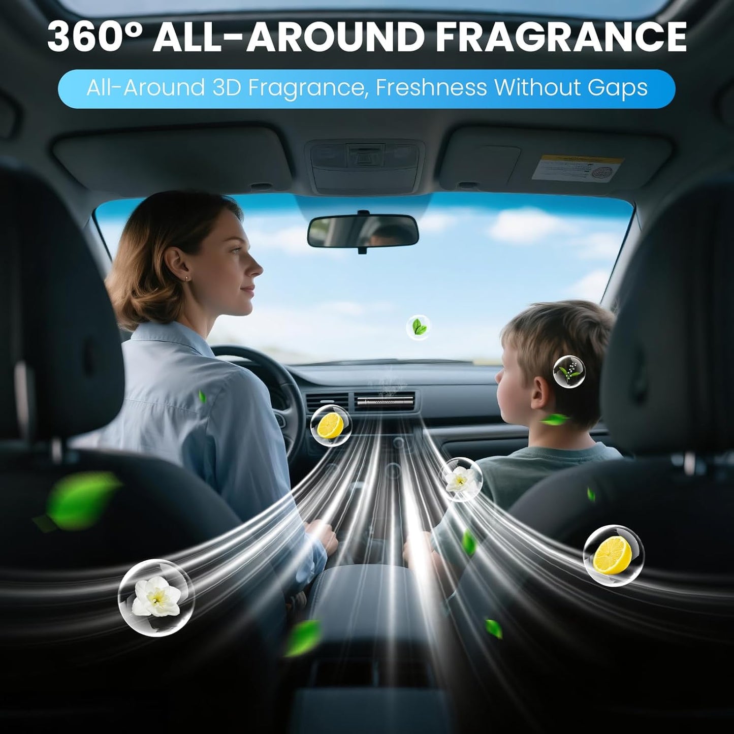 Car Air Freshener Diffuser, Car Perfume Diffusers Vent Clips for Essential Oils, Universal Automotive Fragrance Decoration Accessories Gift