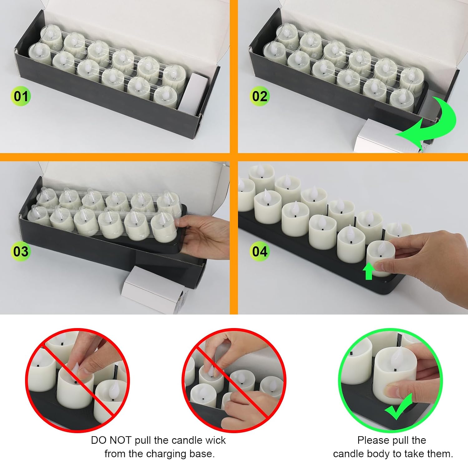 SoulBay Flameless Candles with Remote Timer & Charging Base, 12pcs USB Rechargeable Battery Flickering LED Small Votives Lights for Table Dinner Weddings Holidays General Decor, No Battery Required