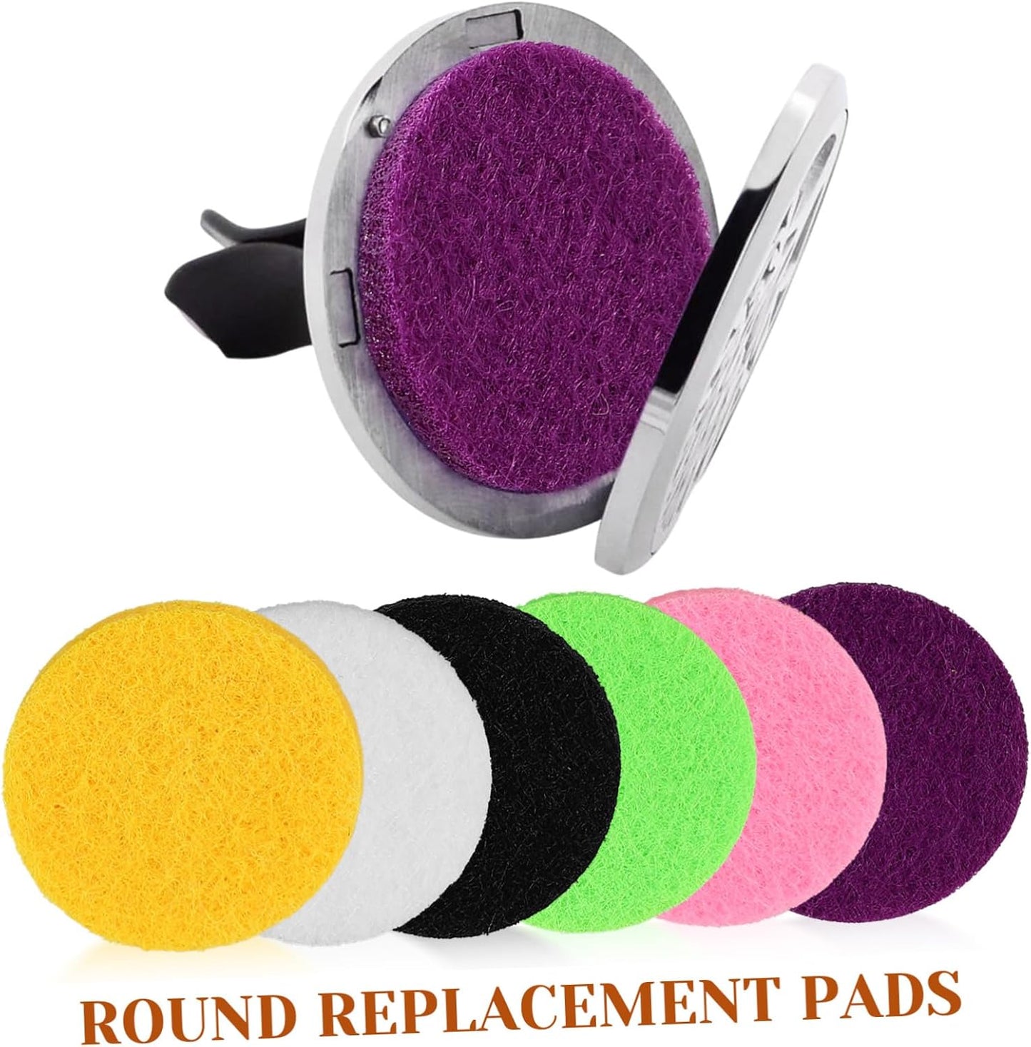 12Pcs Aroma Diffuser Pads Replacement Fragrance Liners for Essential Oil Diffusers Compatible with Car Home Use Aromatherapy Refills