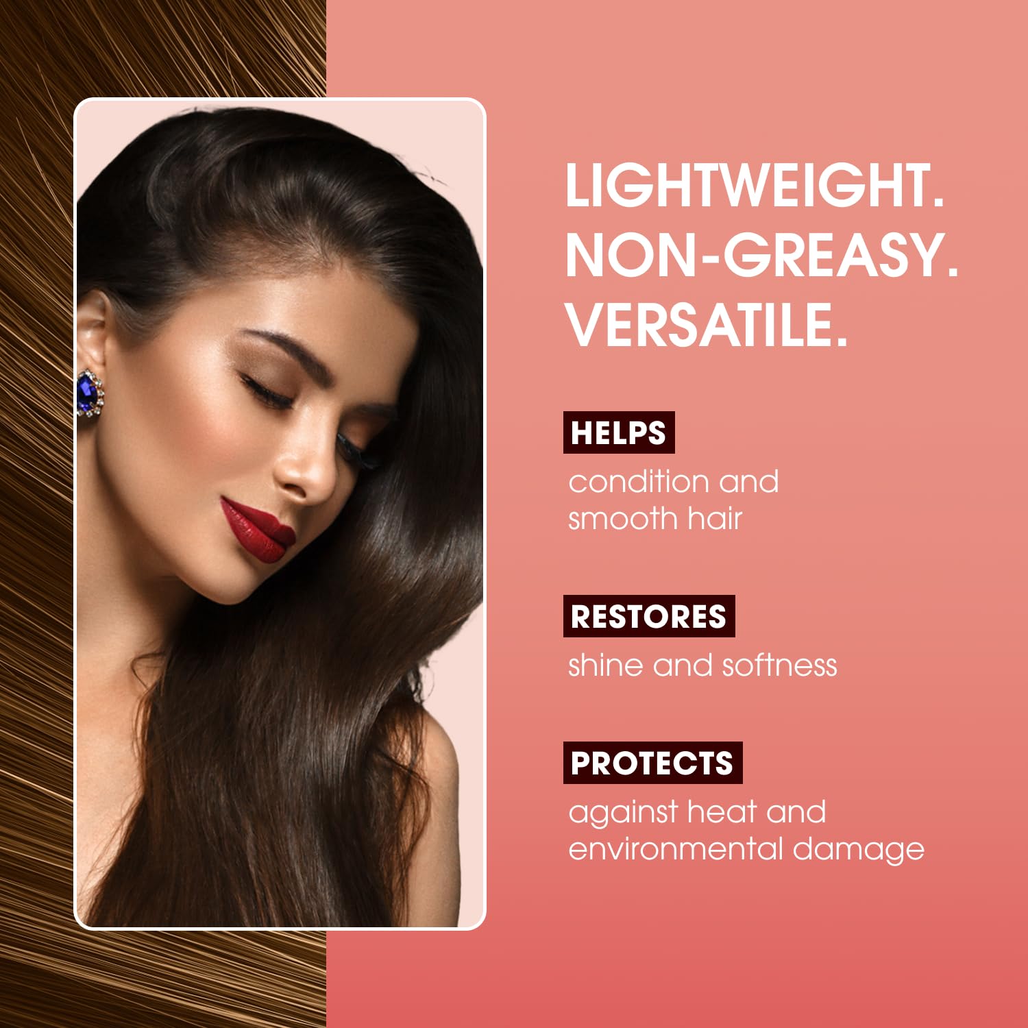 One 'N Only Argan Oil Hair Treatment - Lightweight & Hydrating Hair Oil for Natural, Wigs & Extensions - Shine Enhancing, Heat Protectant & Frizz Control (8 oz, 2pk)