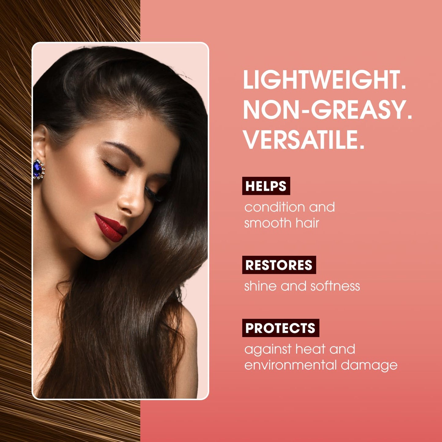 One 'N Only Argan Oil Hair Treatment - Lightweight & Hydrating Hair Oil for Natural, Wigs & Extensions - Shine Enhancing, Heat Protectant & Frizz Control (8 oz)