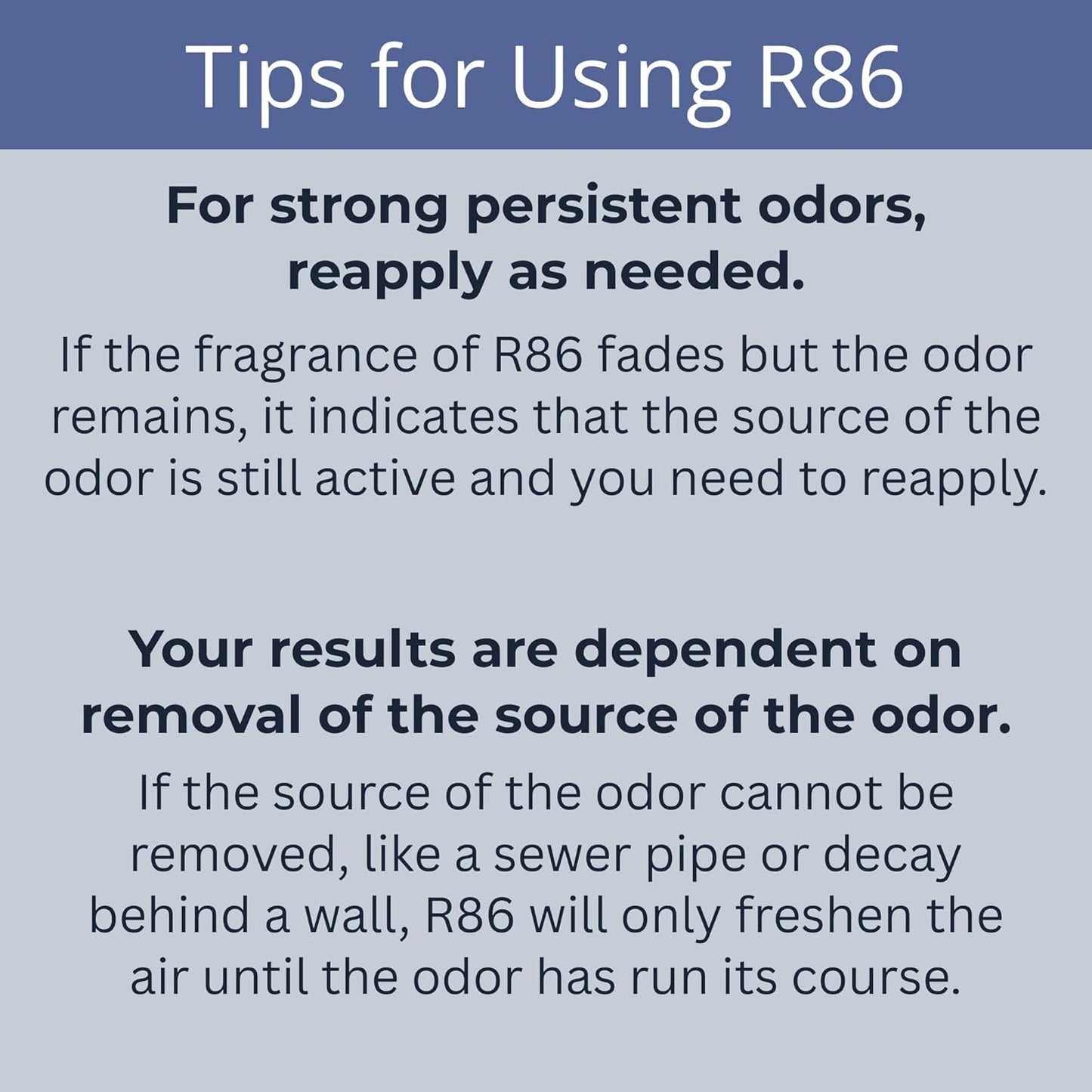 R86 Industrial All-Out Odor Eliminator, Removes Dead Animal Odor, Skunk Odor, Urine, Poop, Musty Basement & More – Natural Formula, Use Wet or Dry, Biodegradable