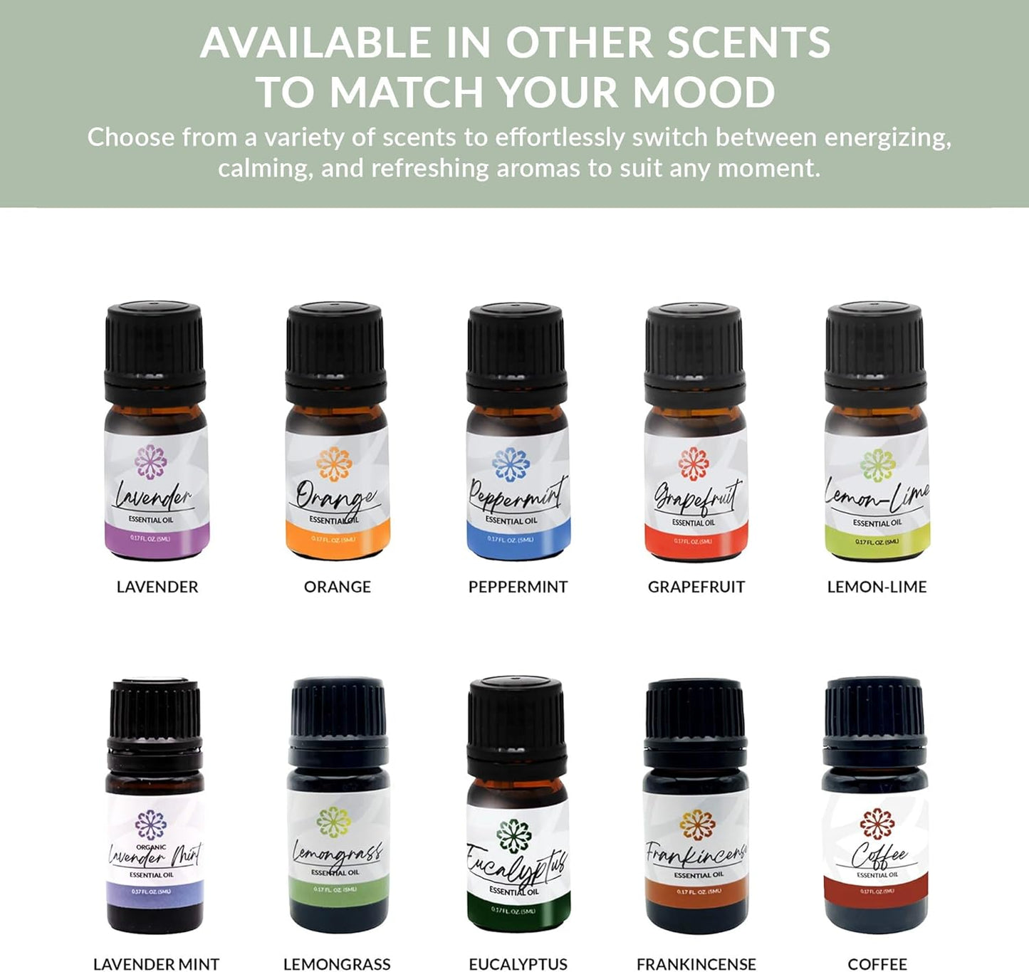 Essence Rosemary Mint Essential Oil, 5 ml | Aromatherapy Oil for Diffusers & Personal Use | Natural Fragrance for Relaxation, Clarity & Wellness | Made in USA | Herbal & Refreshing Scent