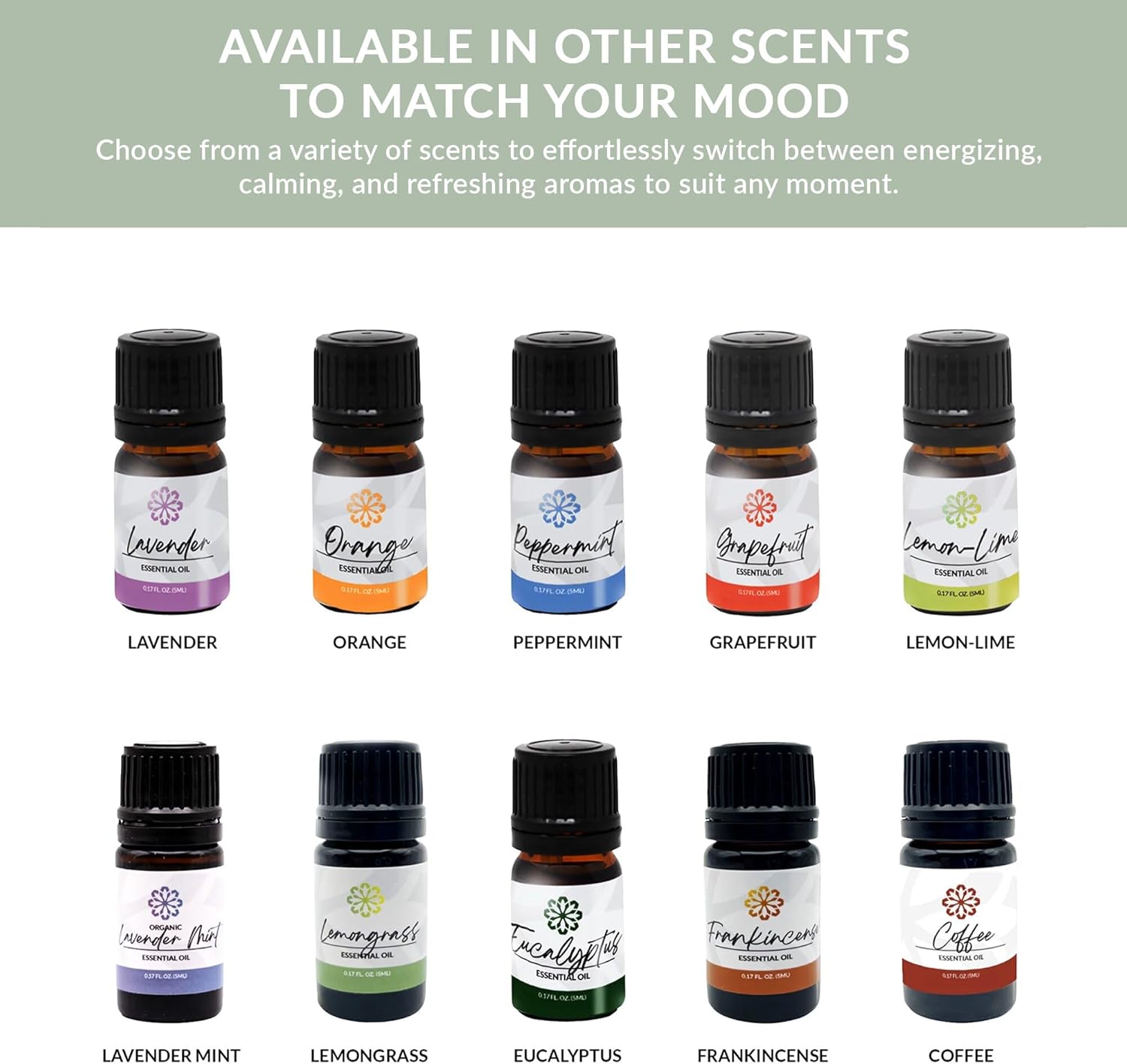 Essence Rosemary Mint Essential Oil, 5 ml | Aromatherapy Oil for Diffusers & Personal Use | Natural Fragrance for Relaxation, Clarity & Wellness | Made in USA | Herbal & Refreshing Scent