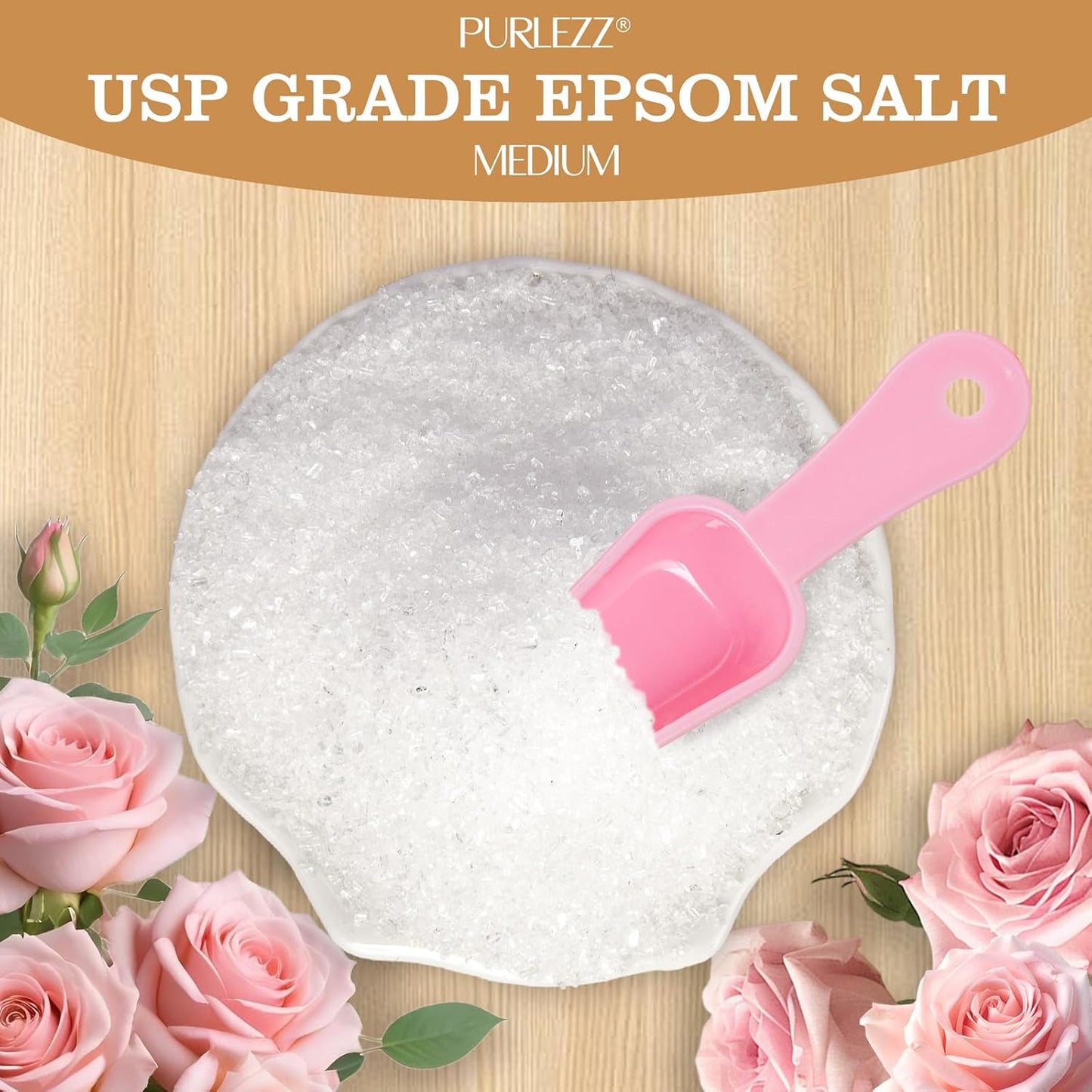 Gifts for Women Floral Epsom Salt Gift Set Spa Gift Basket, Self Care Salt | Epsom Bath Salts Gift Basket Set Bath Salt in Elegant Box, Gifts for Mom, Her, cherry blossom, Eucalyptus, Lemongrass, Rose