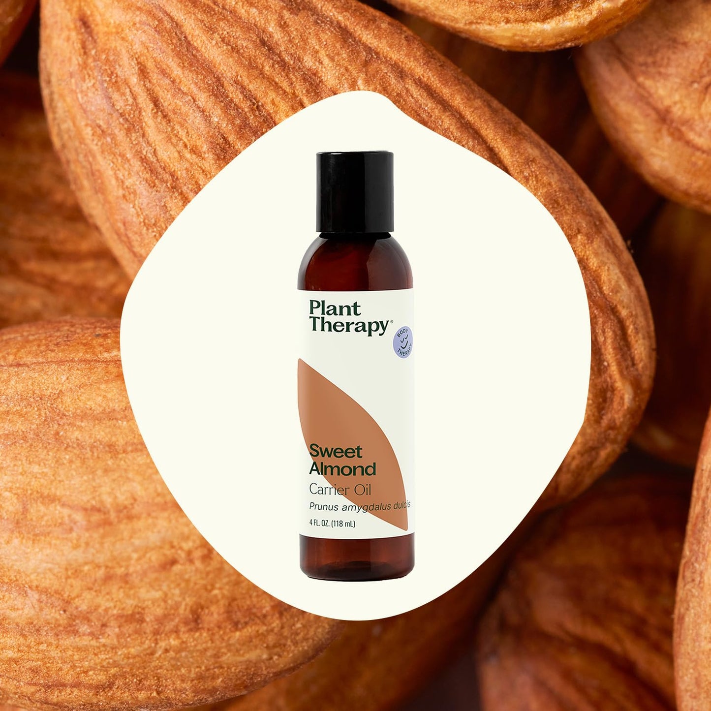 Plant Therapy Sweet Almond Oil 4 oz – 100% Pure, Massage & Aromatherapy Carrier Oil, Unscented, Made in USA