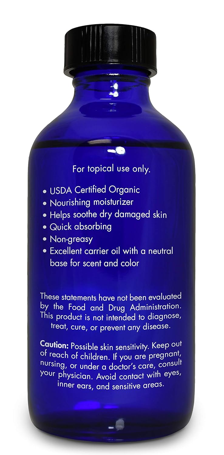 Organic, Fractionated Coconut Oil, for Skin, Essential Oils – 100% Pure, Fractionated Coconut Oil, by Zongle Therapeutics, 4 OZ