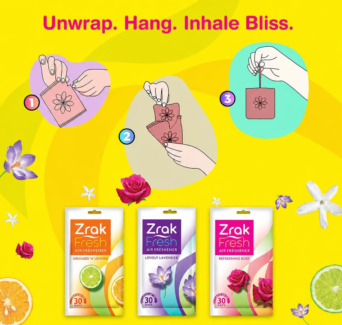12 Pack Lavender Scented Air Freshener Sachets