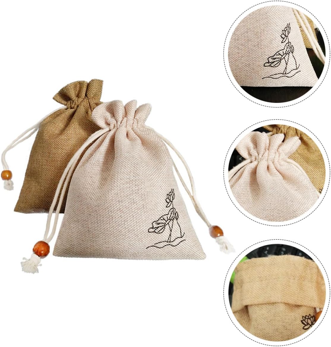 SUPVOX Natural Lavender Wardrobe Sachets 2pcs, Linen Cotton Fragrance Bags for Drawers Freshener and Closet Air Freshener with Dried Flowers, Home Fragrance Supplies Random Color
